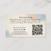 Transformation Line Art Butterfly Life Coach Visitekaartje (Achterkant)