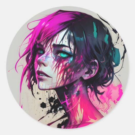 Transformation Ronde Sticker (Voorkant)