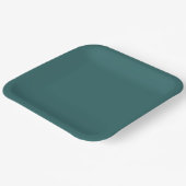 Transformationeel Teal Papieren Bordje (Gebogen)