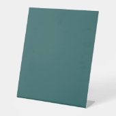 Transformationeel Teal Reclamebord Met Voetstuk (Voorkant)