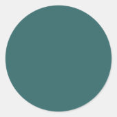 Transformationeel Teal Ronde Sticker (Voorkant)