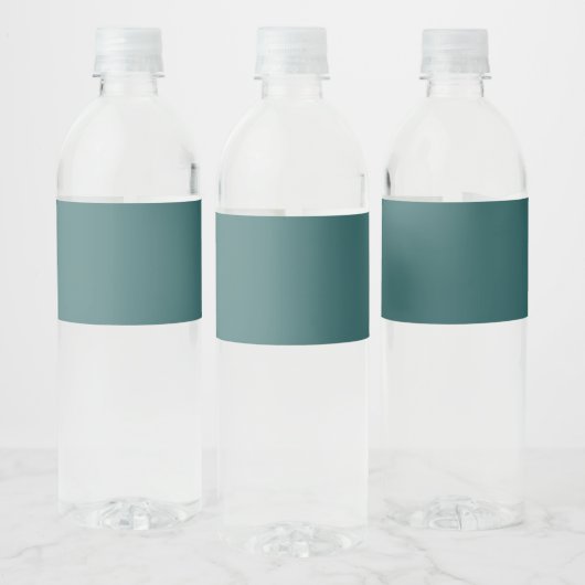 Transformationeel Teal Waterfles Etiket (Flessen)