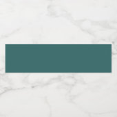 Transformationeel Teal Waterfles Etiket (Enkel label)