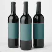 Transformationeel Teal Wijn Etiket (Flessen)