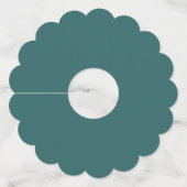 Transformationeel Teal Wijnglaslabel (Achterkant)