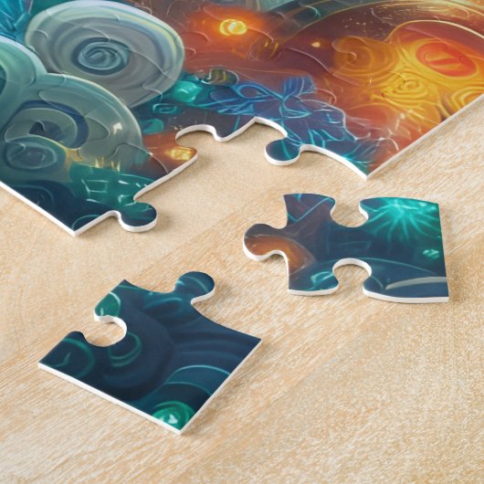 Transformative Teal Horse Legpuzzel (Zijkant)