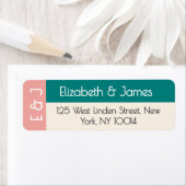 Transformative Teal Modern  Contemporary Wedding Etiket (Insitu)
