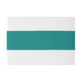 Transformative Teal Modern  Contemporary Wedding Uitnodigingen Wikkel (Achterkant Voorbeeld)