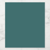 Transformative Teal Wijn Etiket (Enkel label)