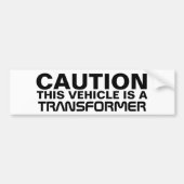 Transformator Bumpersticker (Voorkant)