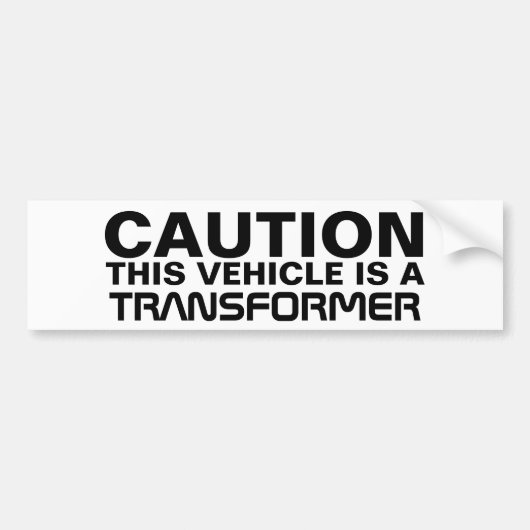 Transformator Bumpersticker (Voorkant)
