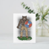 Transformed Viking Berserker of Werebear Briefkaart (Staand voorkant)