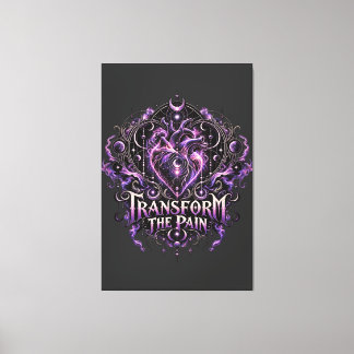 Transformeer De Pijn Canvas Afdruk