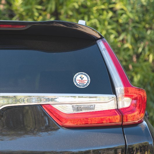 Transformeer de wereld - Liefde en Gerechtigheid Sticker (Auto Zijkant)