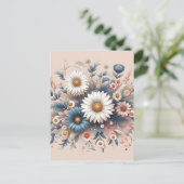 Transformeer je ruimte met elegante madeliefjes bl briefkaart (Staand voorkant)