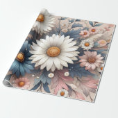 Transformeer je ruimte met elegante madeliefjes bl cadeaupapier (Uitgerold)