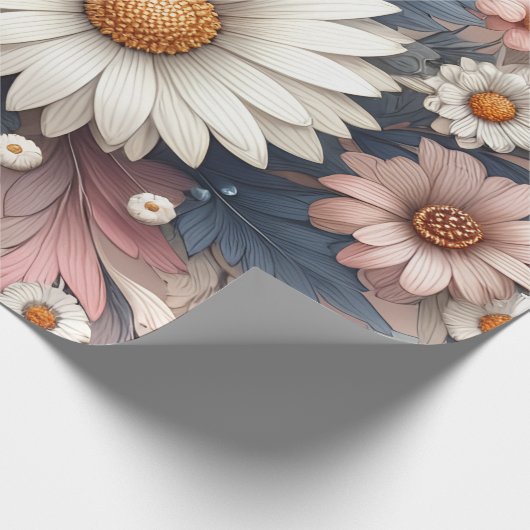 Transformeer je ruimte met elegante madeliefjes bl cadeaupapier (Hoek)