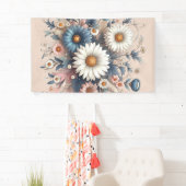 Transformeer je ruimte met elegante madeliefjes bl spandoek (Insitu)
