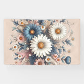 Transformeer je ruimte met elegante madeliefjes bl spandoek (Horizontaal)