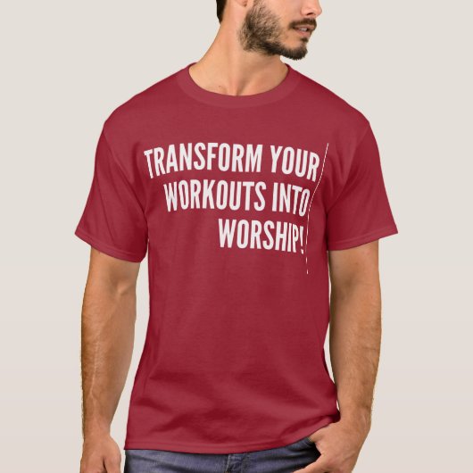 Transformeer je workouts T-shirt (Voorkant)