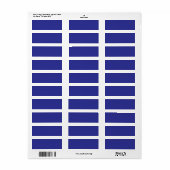 Transformeer uw ruimte met een stijlvol blauw etiket (Full Sheet)