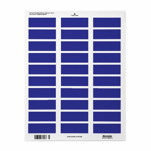 Transformeer uw ruimte met een stijlvol blauw etiket (Full Sheet)