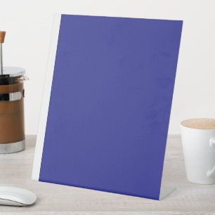Transformeer uw ruimte met een stijlvol blauw reclamebord met voetstuk