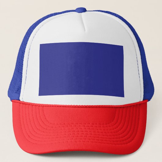 Transformeer uw ruimte met een stijlvol blauw trucker pet (Voorkant)