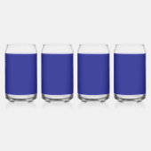 Transformeer uw ruimte met een verbluffende blauwe blikvorm glas (Achterkant)