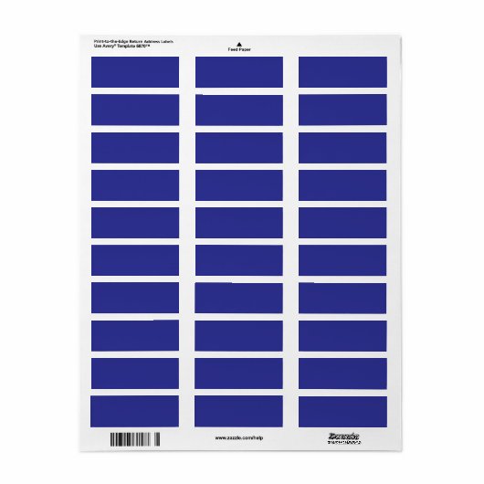 Transformeer uw ruimte met een verbluffende blauwe etiket (Full Sheet)