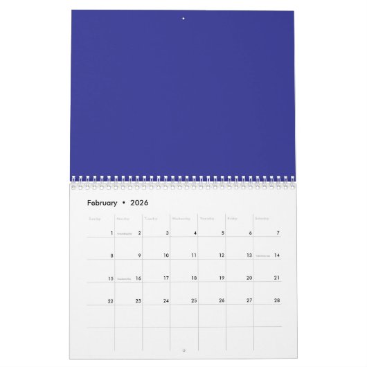 Transformeer uw ruimte met een verbluffende blauwe kalender (Feb 2026)