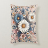 Transformeer uw ruimte met Elegant Daisy Floral Accent Kussen (Voorkant(Verticaal))