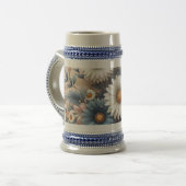 Transformeer uw ruimte met Elegant Daisy Floral Bierpul (Voorkant links)