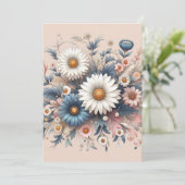 Transformeer uw ruimte met Elegant Daisy Floral Kaart (Staand voorkant)