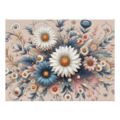 Transformeer uw ruimte met Elegant Daisy Floral Perfect Poster (Voorkant)