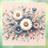 Transformeer uw ruimte met Elegant Daisy Floral Raamsticker (Vel 3)