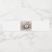 Transformeer uw ruimte met Elegant Daisy Floral Waterfles Etiket (Enkel label)