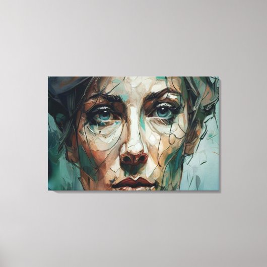 "Transformeer uw ruimte met het AI Envisioned Canv Canvas Afdruk (Voorkant)