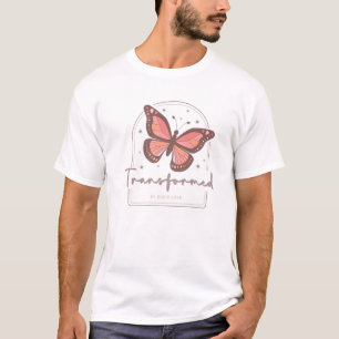 Transformeerd door God's Love Butterfly Faith Chri T-shirt