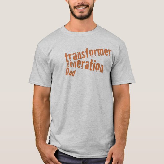 Transformer Generation Dad T-shirt (Voorkant)