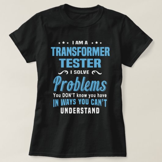 Transformer-tester T-shirt (Design voorkant)
