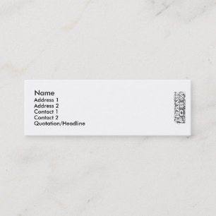 Transformeren Mini Visitekaartje