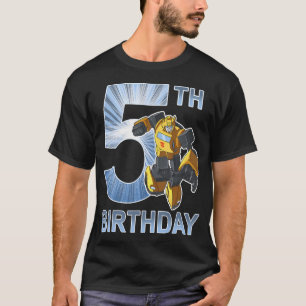 Transformers Bumblebee 5e Verjaardag Vintage T-shirt
