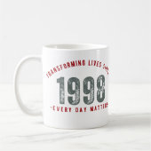 Transforming Lives Since 1998 | Teacher mug | Koffiemok (Links)