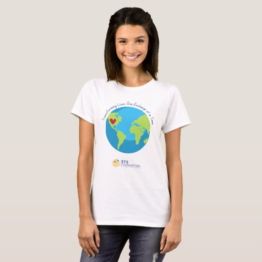 Transforming Lives T-shirt - Wit (Voorkant volledig)