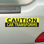 TRANSFORMS VOOR AUTOVERVOER BUMPERSTICKER (Op auto)