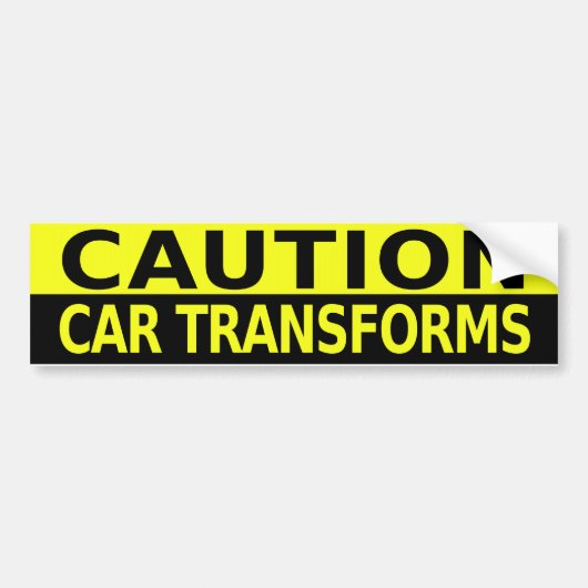 TRANSFORMS VOOR AUTOVERVOER BUMPERSTICKER (Voorkant)