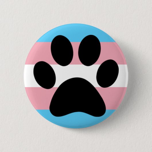 Transfurry pride ronde button 5,7 cm (Voorkant)