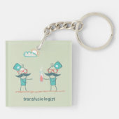 Transfusiedeskundige Sleutelhanger (Achterkant)