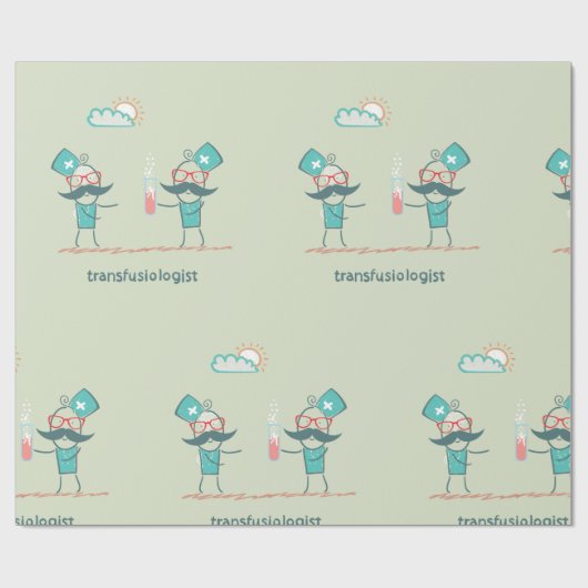 Transfusioloog Cadeaupapier (Vlak)